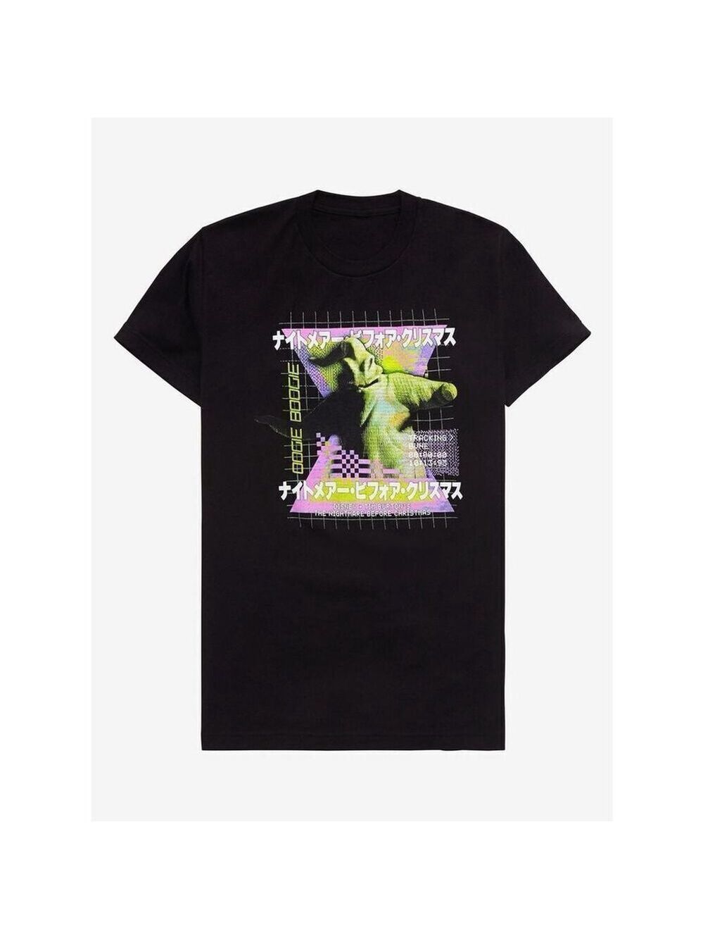 The Nightmare Before Christmas Oogie Boogie Glitch Art Boyfriend Fit Girls Tee